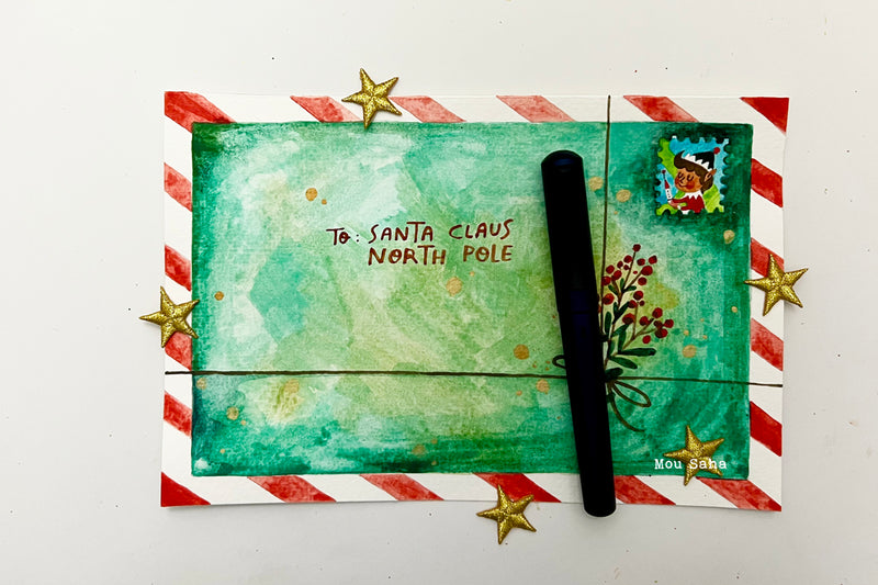 Watercolor Letters to Santa