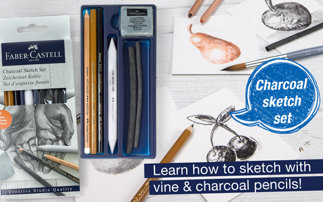 Learn How to Draw - Faber-Castell's Charcoal Sketch Set for