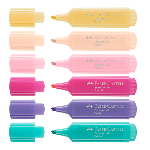 Highlighters, Pastel Colors - Box of 6 - #254656