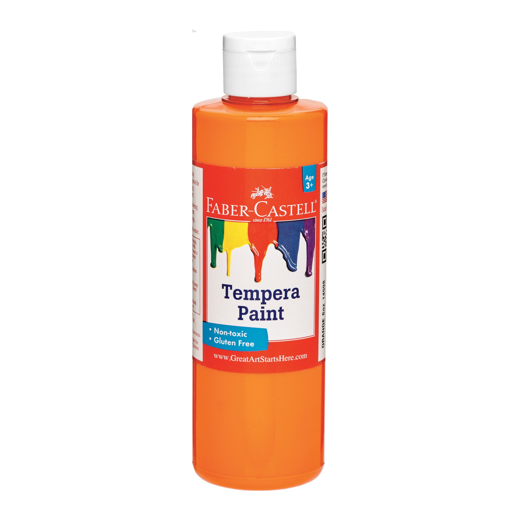 Faber-Castell Tempera Paint 8 oz Orange