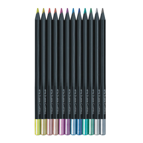 Black Edition Colored Pencils, Metallic - Box of 12 - #116415