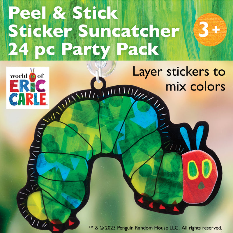 The Very Hungry Caterpillar Suncatchers, Party Favors for Kids - Bulk Pack 24 Sets - #5200071