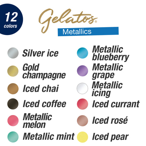 Gelatos, Metallics - 15-Piece Set - #770170