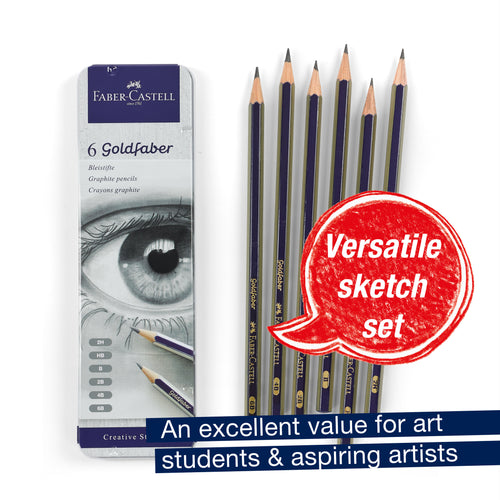 Goldfaber Graphite Pencils, Tin of 6 - #900010