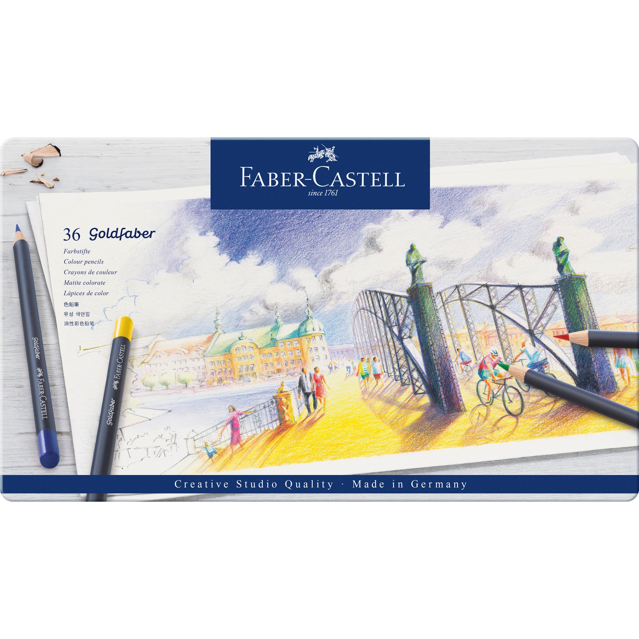 Faber Castell Classic 100 Colour Pencils Tin – Creative Kids