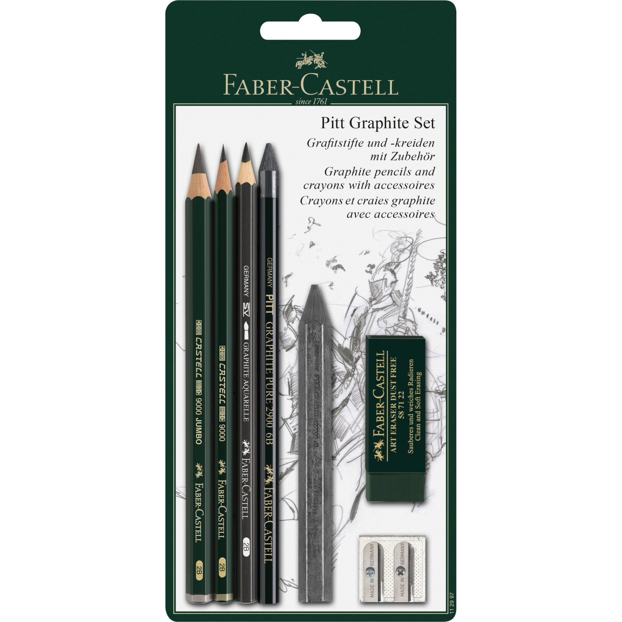 Faber Castell : Pitt Graphite Matt Pencil : 2B