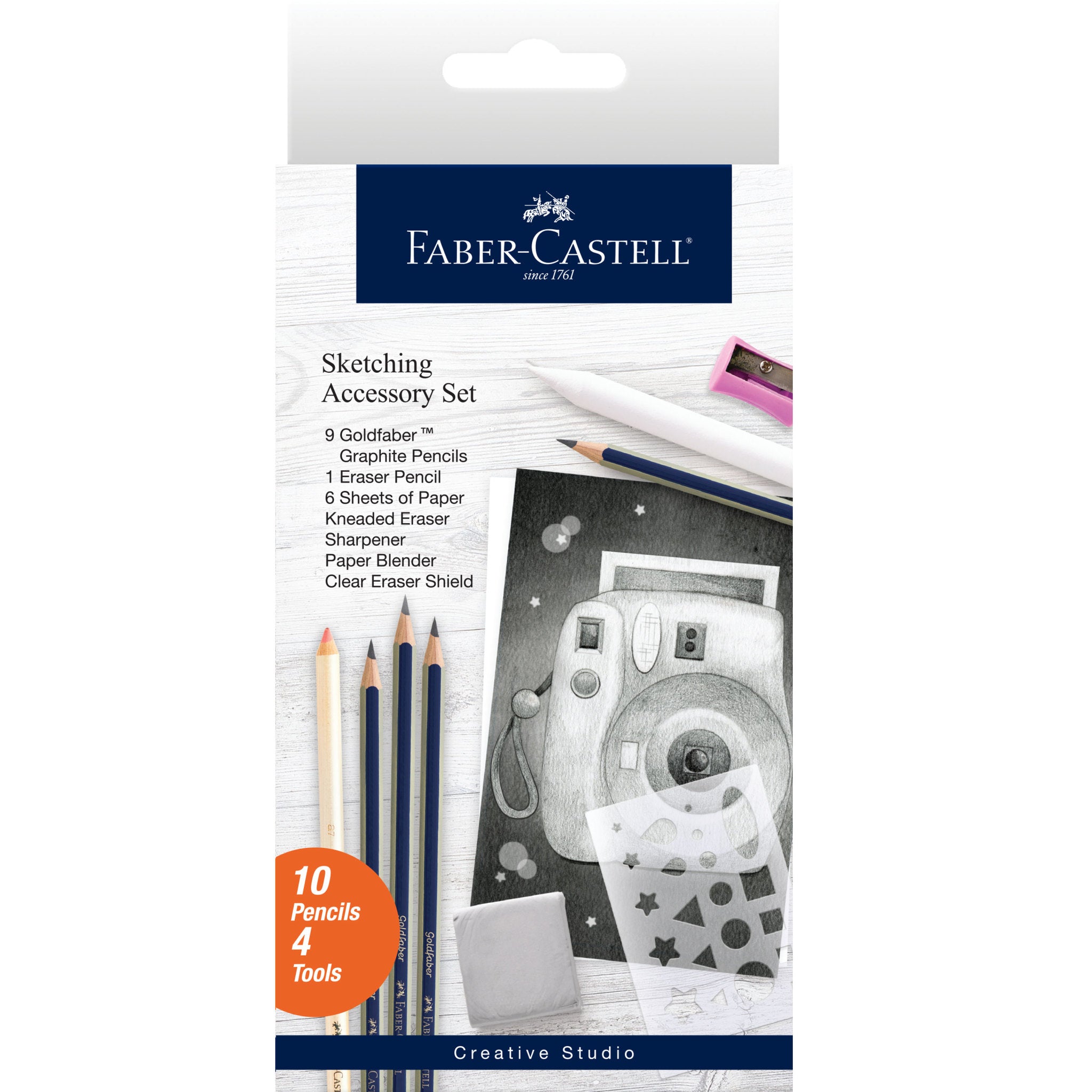 Faber-Castell Graphite Sketch Set, Sketching Pencil Set Art Set for Adults  and Beginners