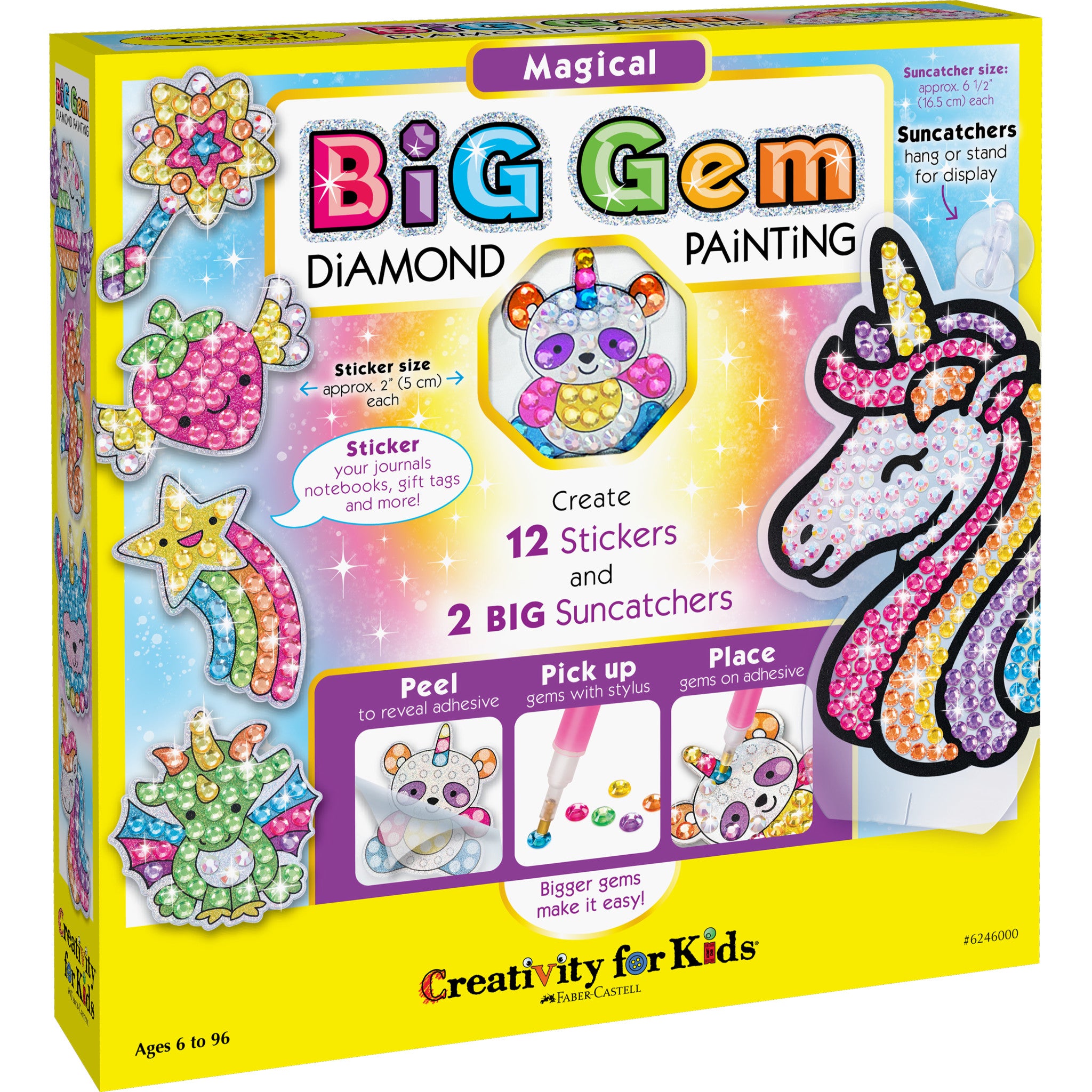 Big Gem Diamond Painting Kit Arts and Crafts for Kids Ages 8-12