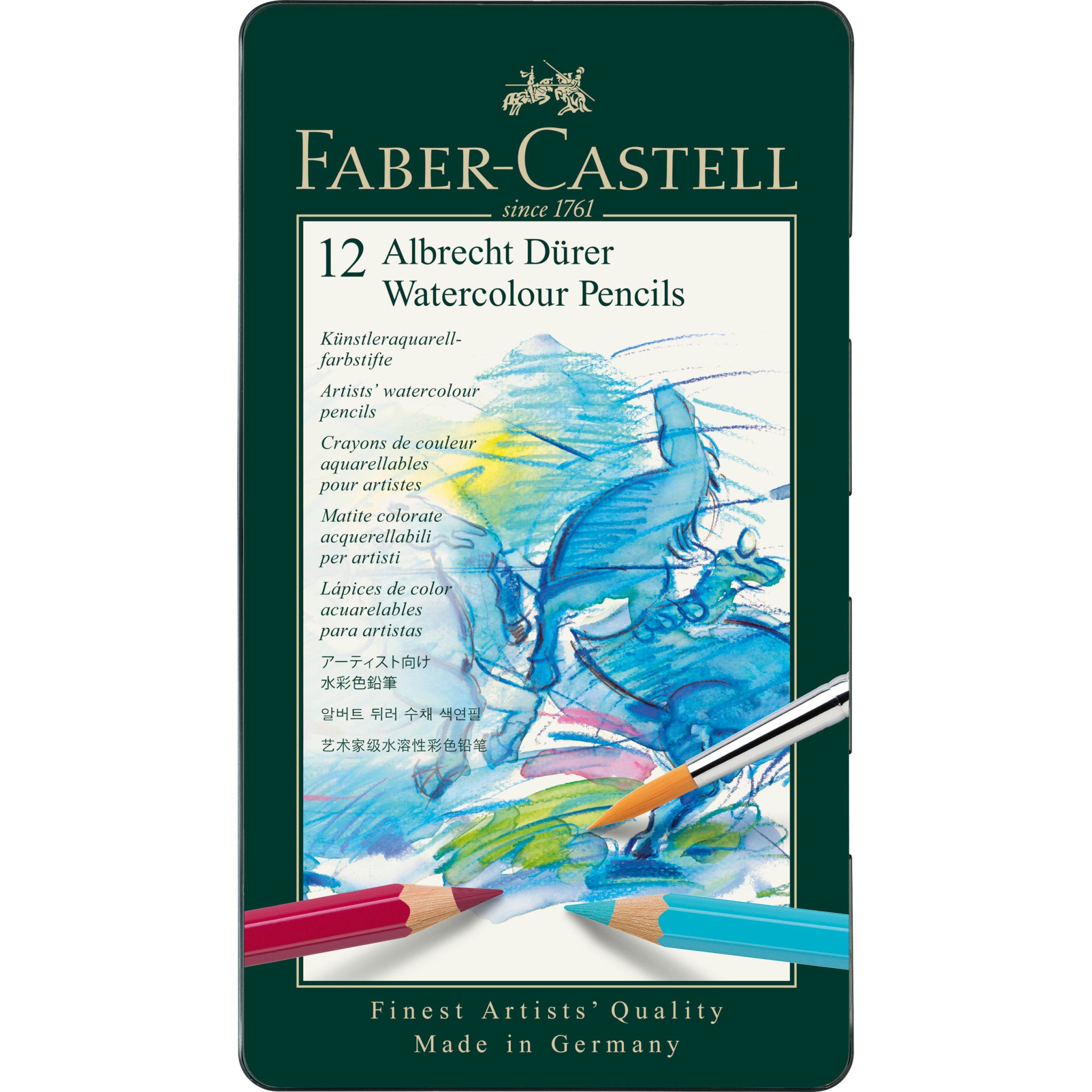 Aquarelle & lettering aux crayons aquarellables