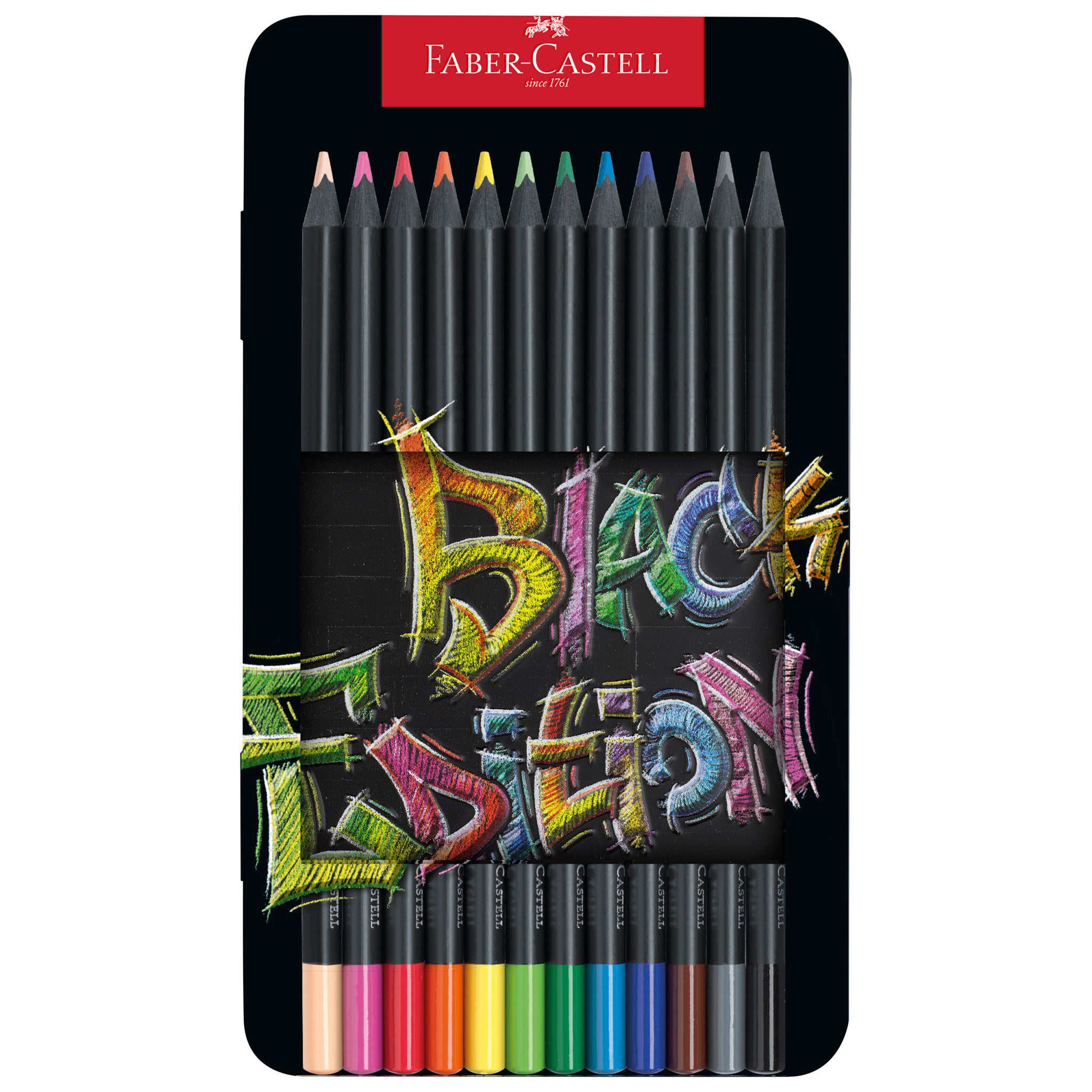 Black Edition Colored Pencils, Tin of 12 - #116413