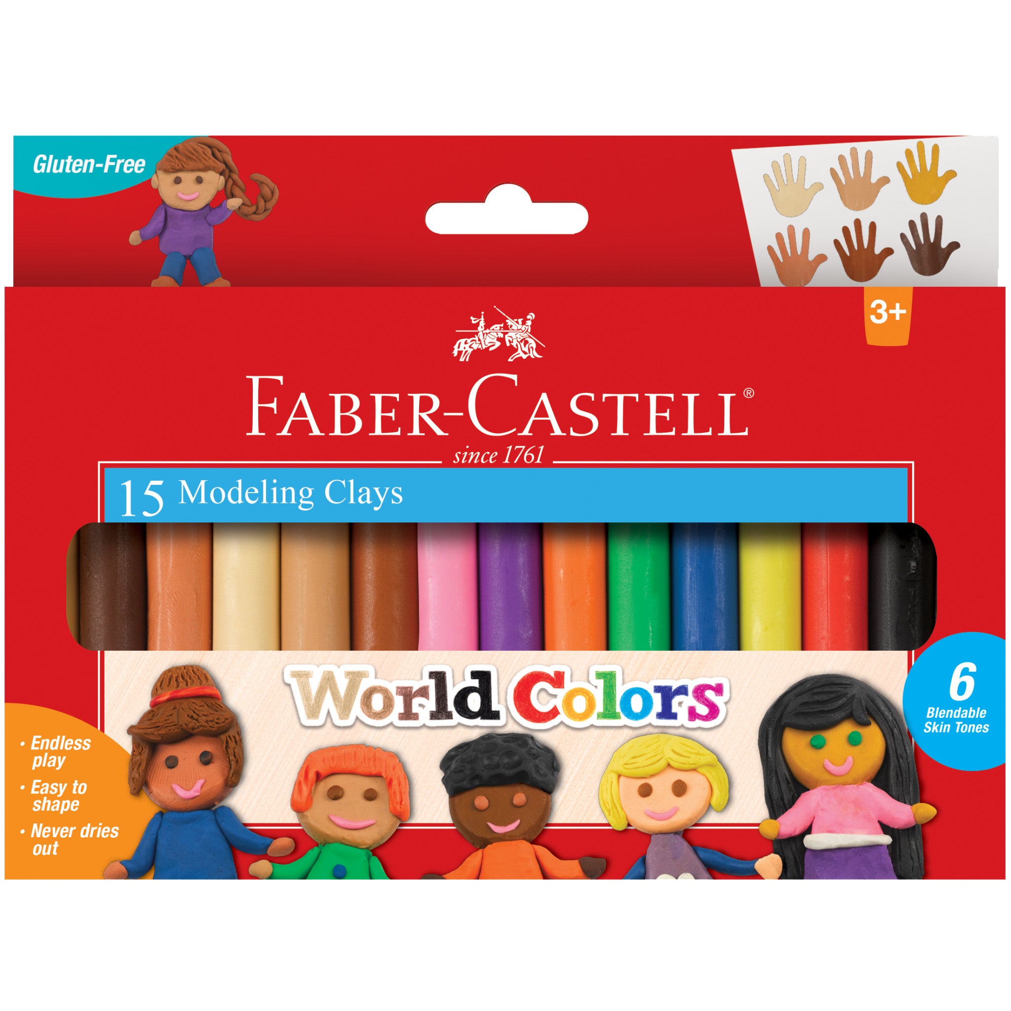 FABER CASTELL 120405 egg shape 4 colors crayon children's