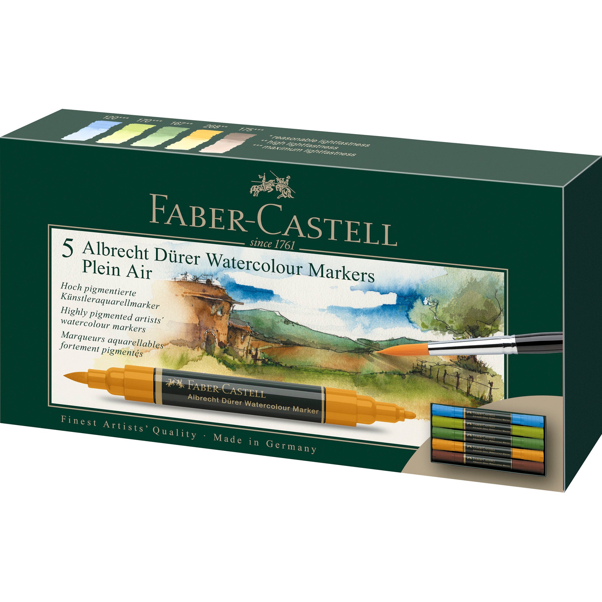 Faber Castell : Albrecht Durer : Watercolor Marker : Green Gold