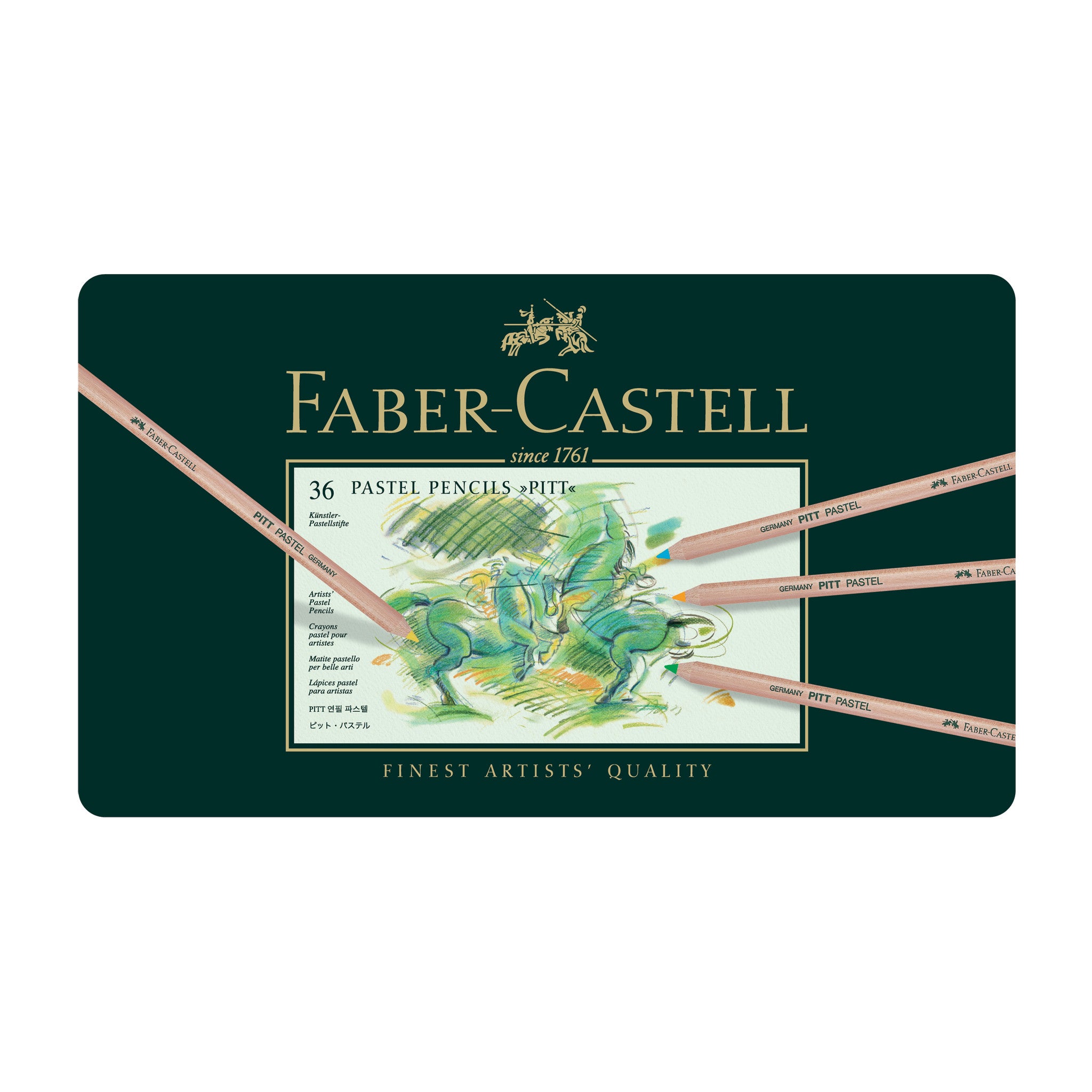 Faber-Castell : Pitt Pastel Pencil : Metal Tin Set of 36