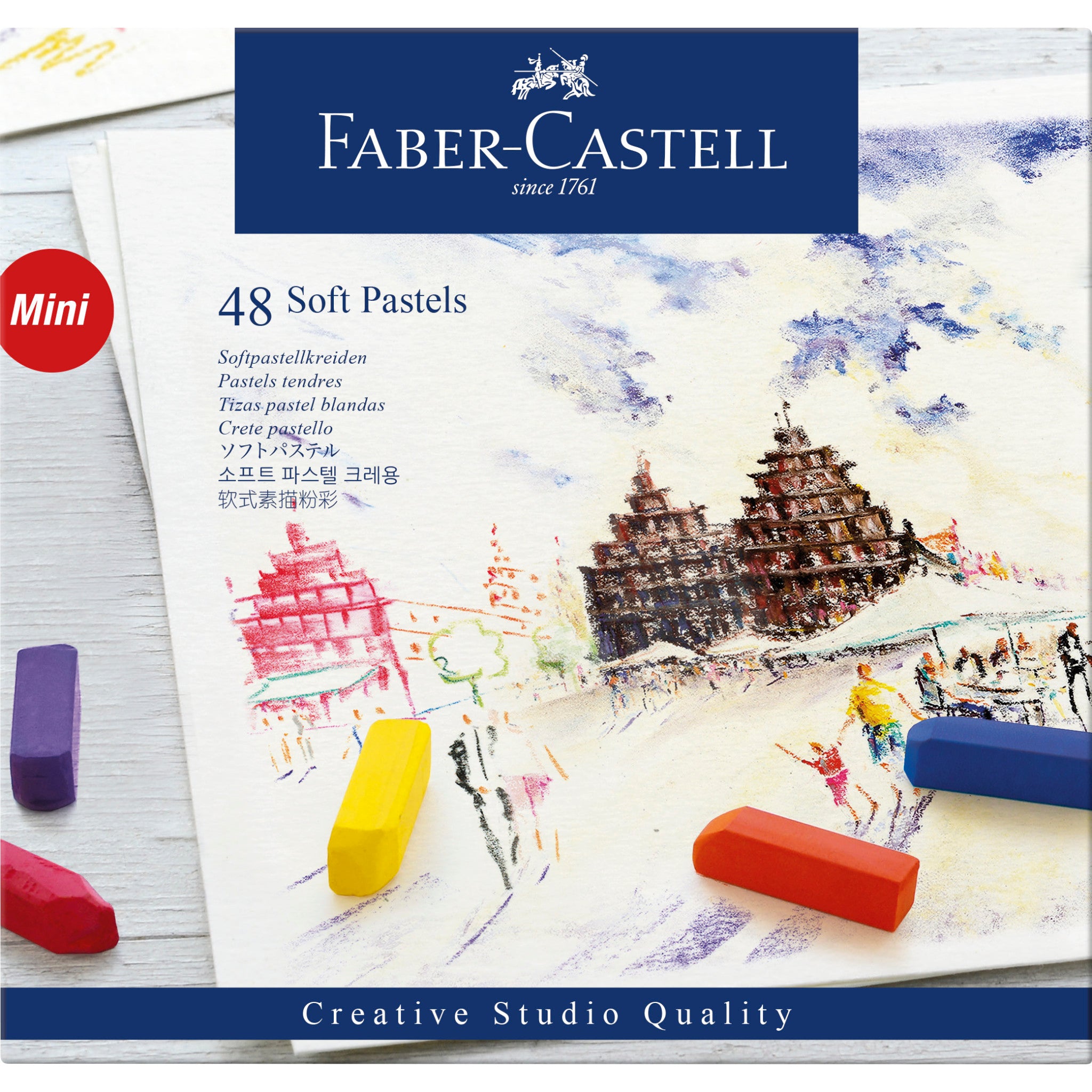 Soft Pastel Half Length Sticks, Box of 48 - #128248 – Faber-Castell USA
