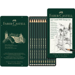 Castell 9000 Graphite Pencils, Design Set - Tin of 12 - #119064
