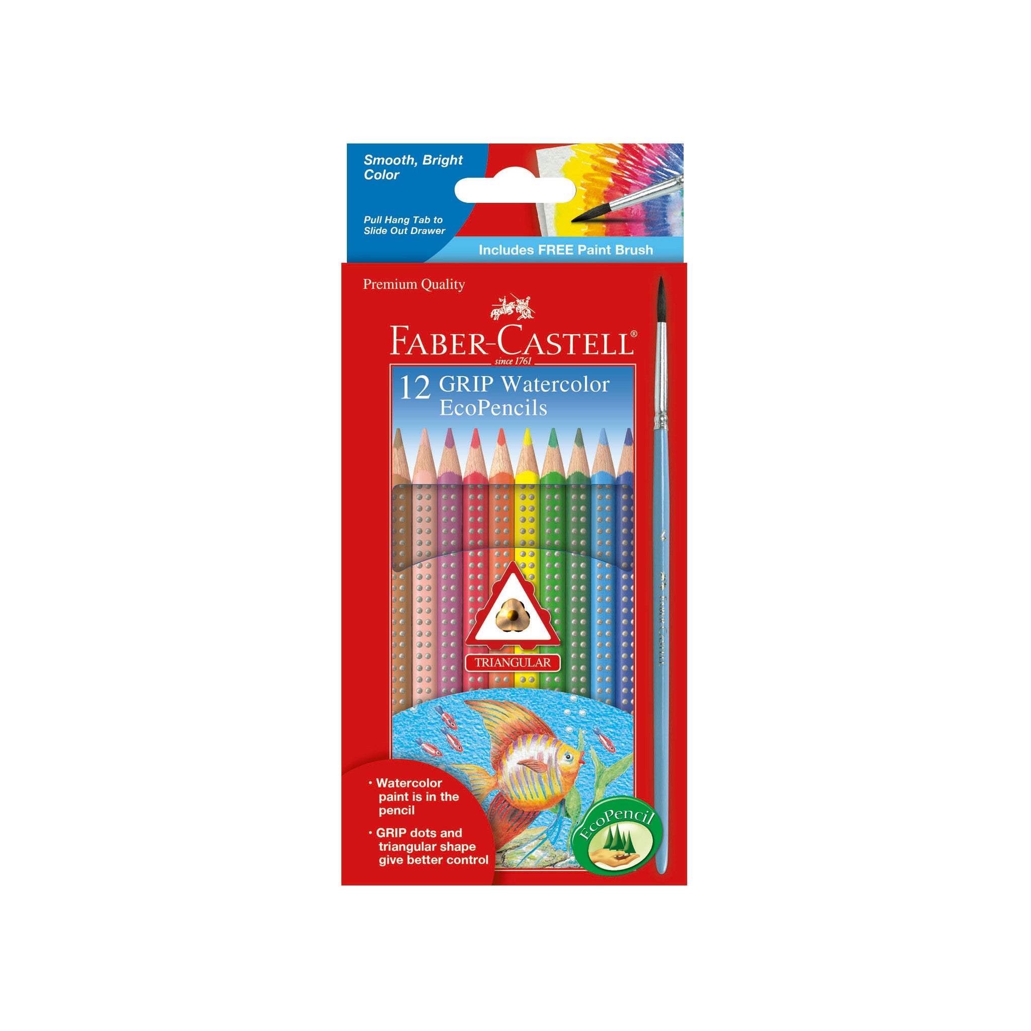 EcoLápices Acuarelables Faber-Castell 12 Colores