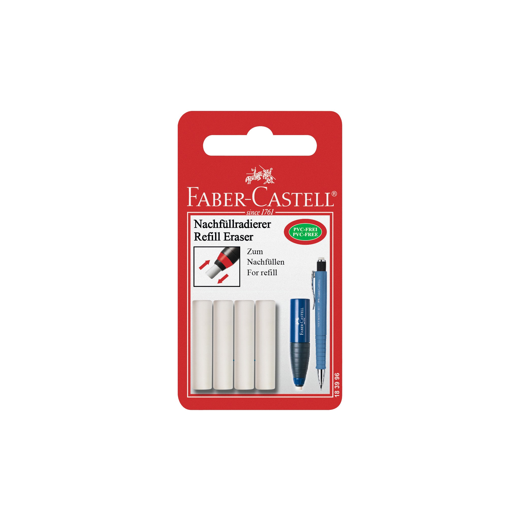 FABER CASTELL Color pencil, color eraser, rubber without drawing