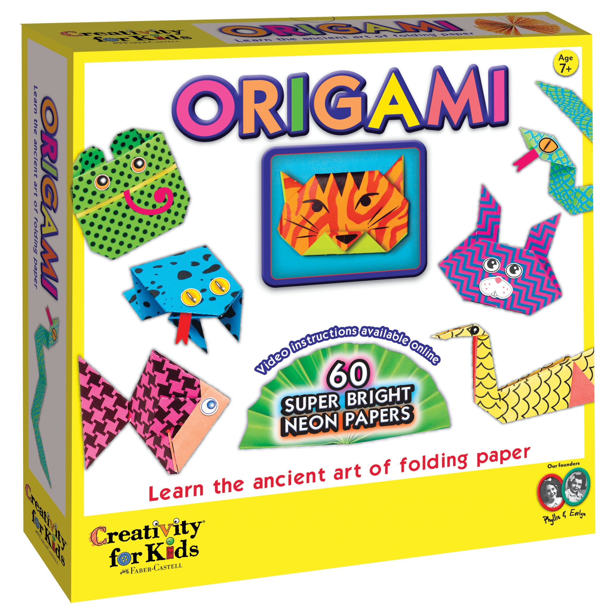 Origami Kit 10 Insects, Instruction Booklet 32 Sheets of Origami Paper  Stickers, 15 X 15cm, Colour on One Side 