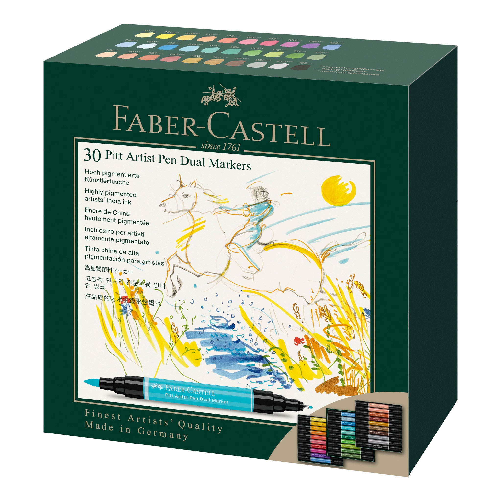 Faber-Castell Connector Pen Colour Markers Assorted Wallet of 30