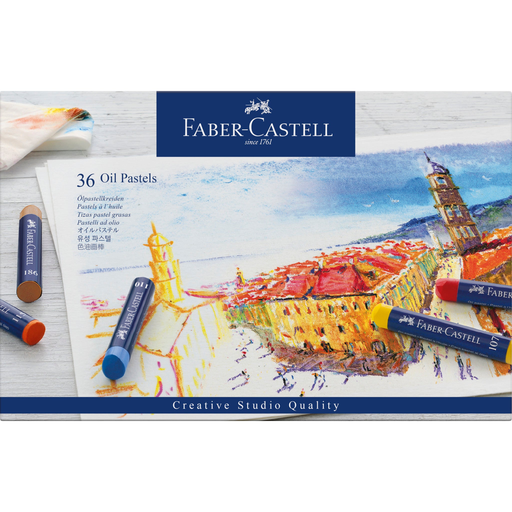 Faber-Castell Creative Studio Oil Pastels - Set of 36