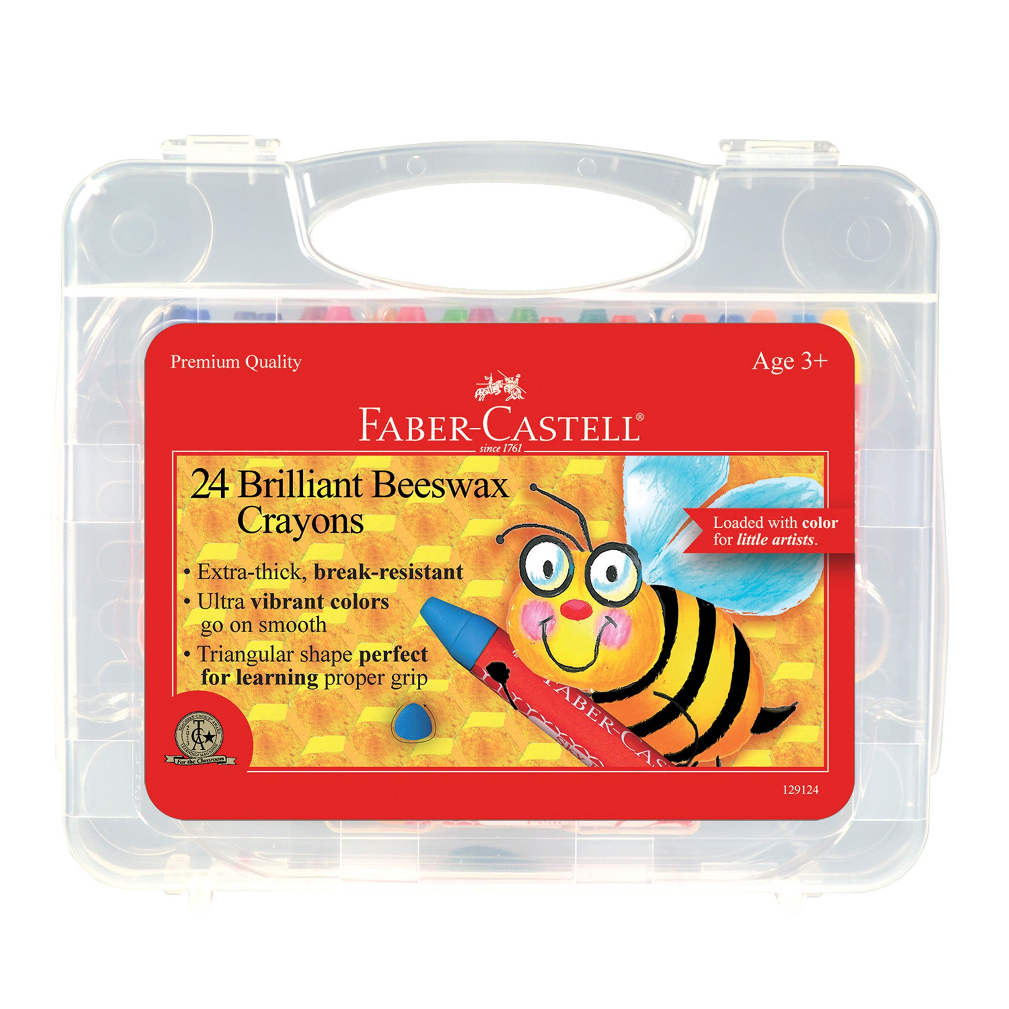 24 Brilliant Beeswax Crayons in Storage Case - #129124 – Faber-Castell USA