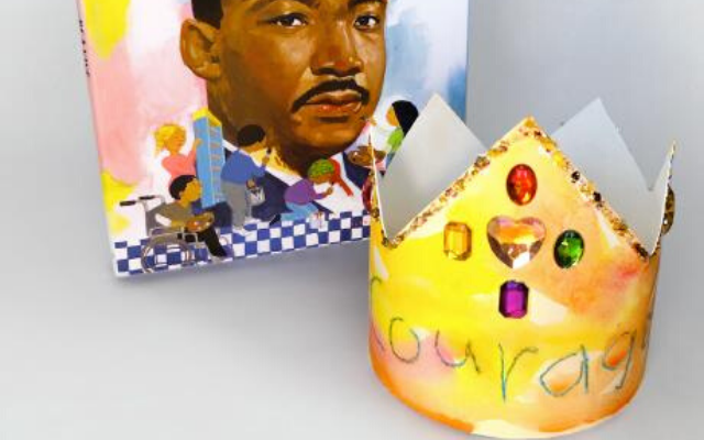 Martin Luther King Jr. and Paper Watercolor Crown