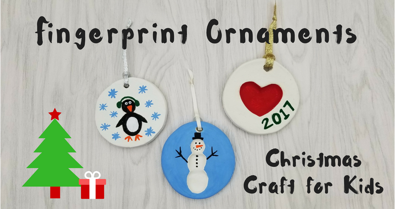 Christmas Crafts for Kids - Fingerprint Ornaments