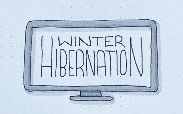 Winter Hibernation Bullet Journal Doodle