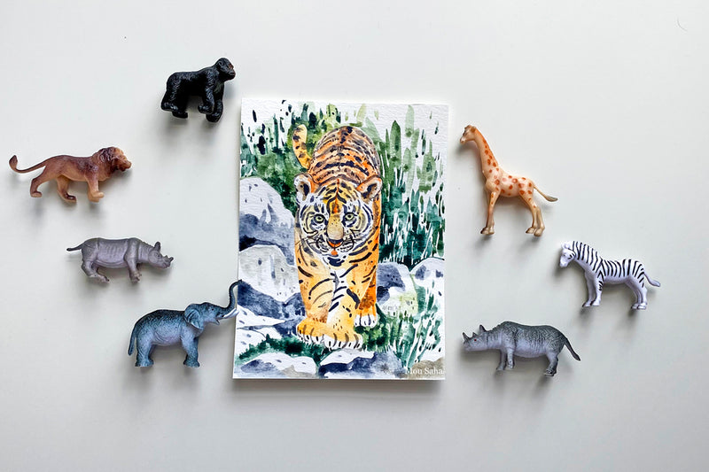 International Tiger Day Watercolor Tutorial