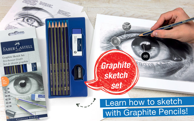 Graphite Sketch Set. Learn how to sketch with Graphite Pencils!