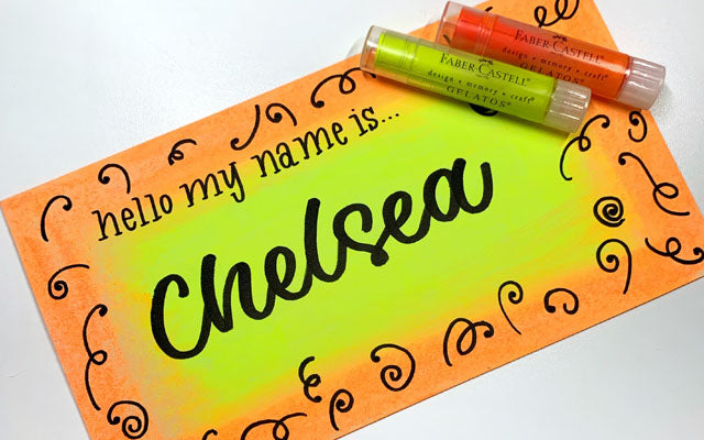 Name Tag with Gelatos