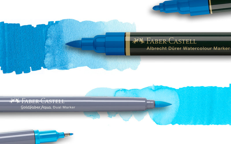 Comparing two watercolor markers: Albrecht Durer and Goldfaber Aqua