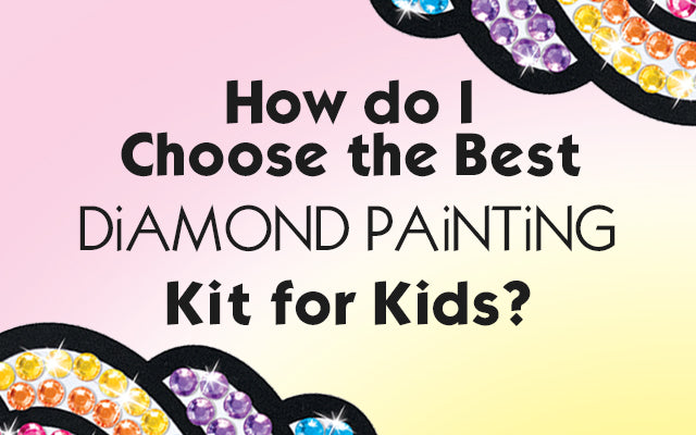 Klever Kits Gem Art, Kids Diamond Painting Kit with Big 5D Gem, Arts and Crafts for Girls Ages 4-12, Gem Craft Activities Kits, Premium Diamond Art