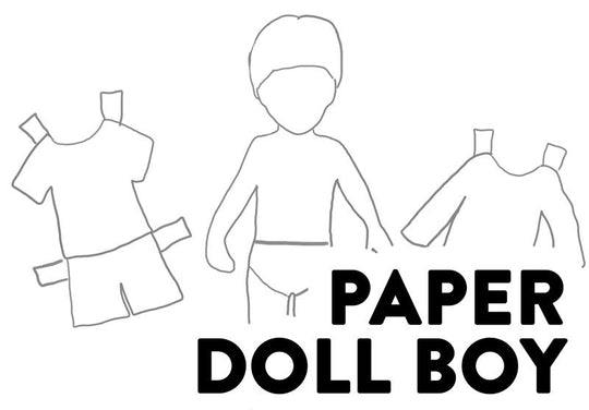 Paper doll boy