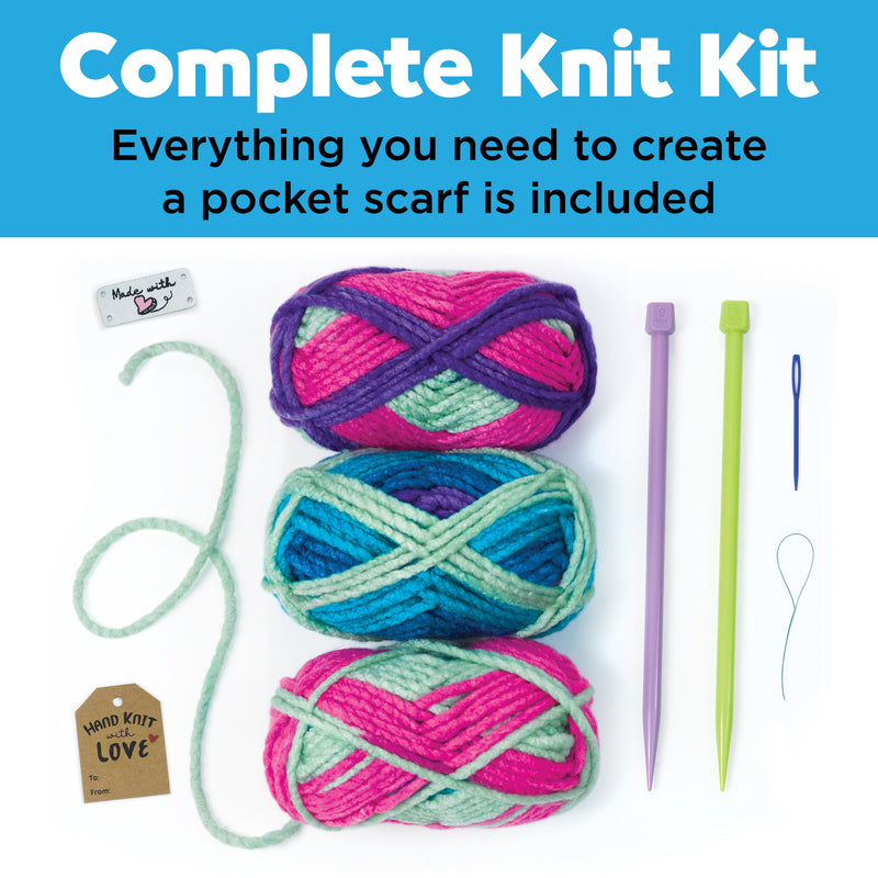 Learn to Knit Pocket Scarf - #6302000