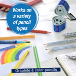 Grip Trio Pencil Sharpener, Assorted Colors - #280175