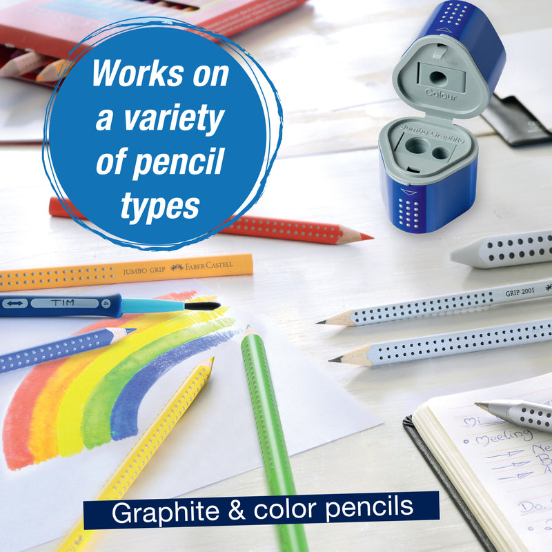Grip Trio Pencil Sharpener, Assorted Colors - #280175