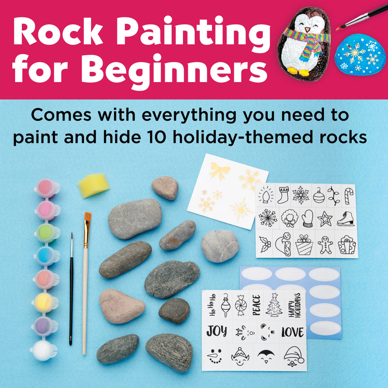Holiday Hide & Seek Rock Painting Kit - #6193000
