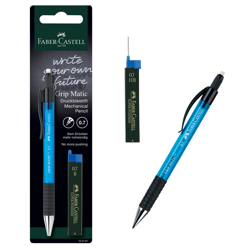 Faber-Castell Grip-Matic 1377 0.7mm Mechanical Pencil + Leads