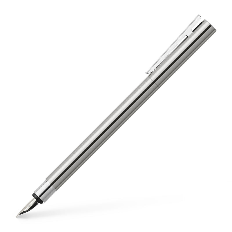 NEO Slim Fountain Pen, Polished Stainless Steel - Fine