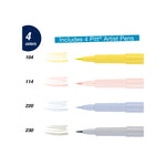 Pitt Artist Pen, Lettering Art - Pastels Set of 4 - #770080