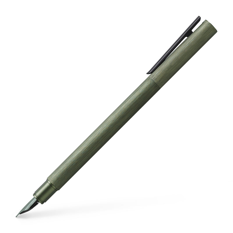 NEO Slim Fountain Pen, Aluminum Olive Green - Extra Fine