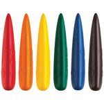 Little Creatives 6 Easy Grip Finger Crayons - #122606