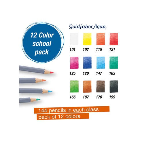 Goldfaber Aqua Watercolor Pencils, Class Pack - #900028