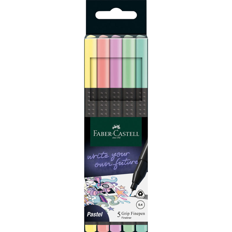 Grip Finepens, Pastel - Box of 5 - #151602