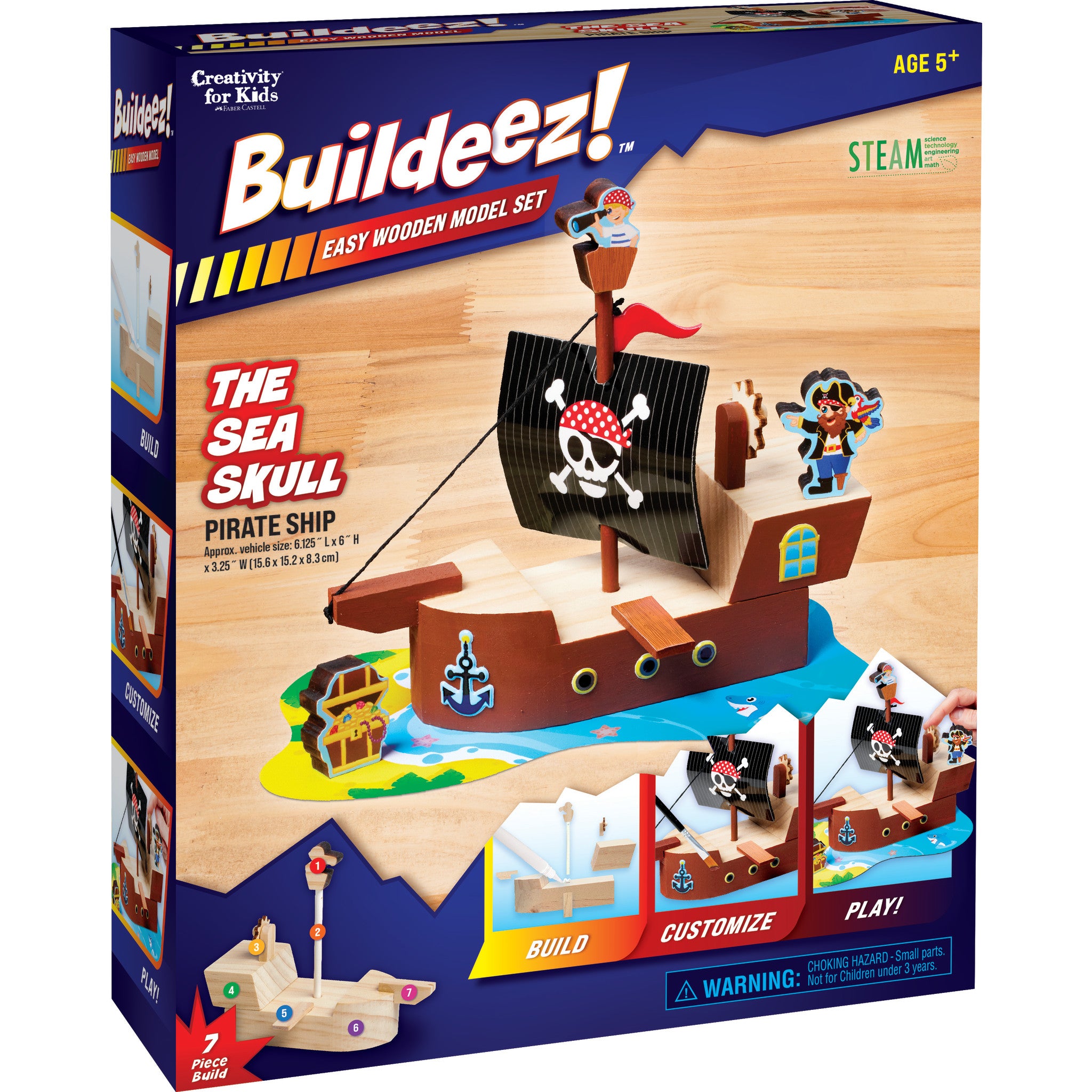 Pirate Ship Model Kit | Crafts for Kids | Creativity for Kids – Faber ...