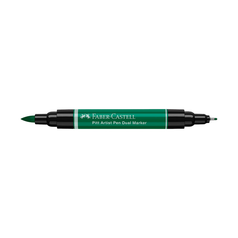 Pitt Artist Pen Dual Marker, #264 Dark Phthalo Green
