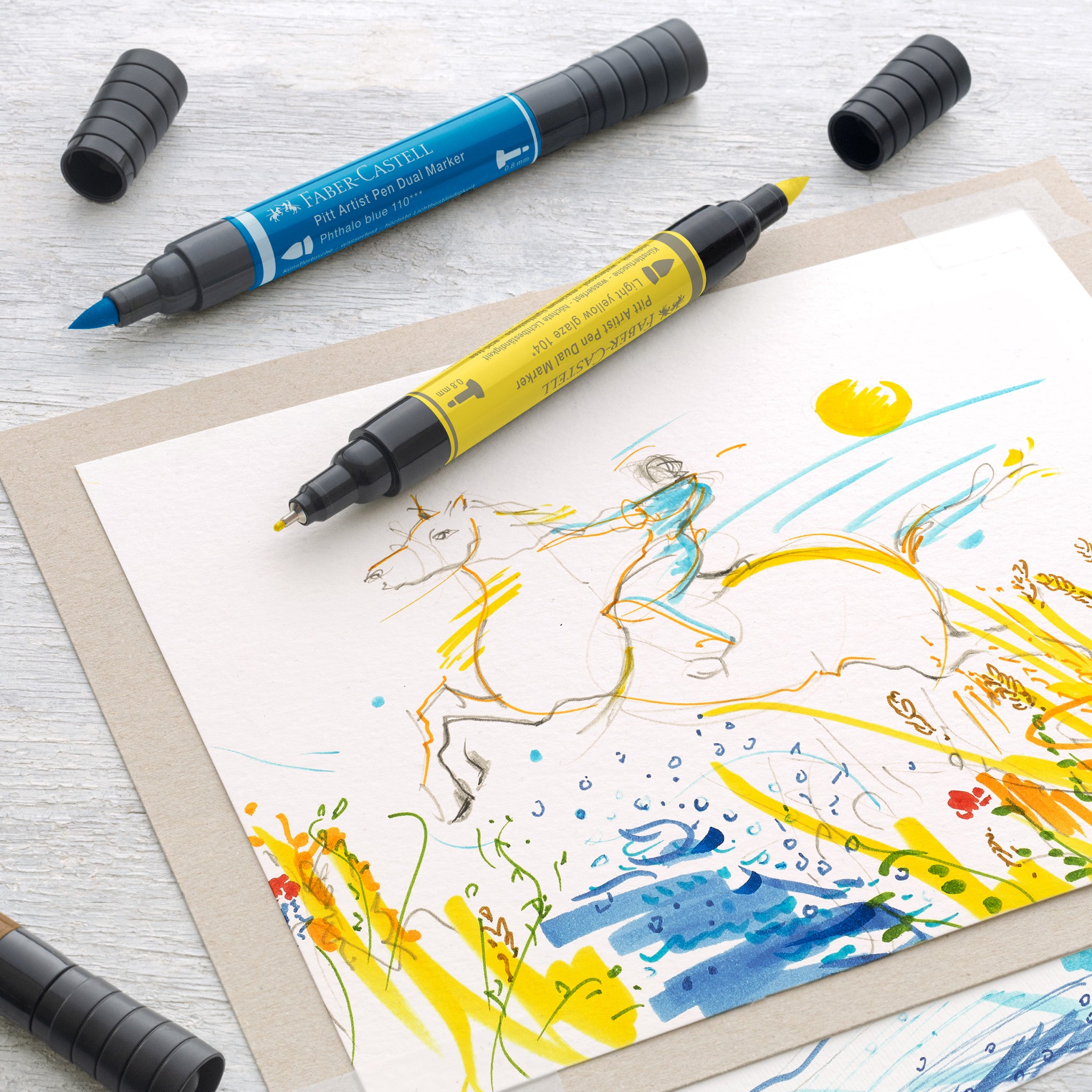 20 Faber Fineliner Pen Set Fine Liner Colouring Fineliners Assorted Colours  L150