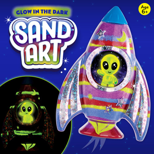 Glow in the Dark Sand Art Rocket - #6392000