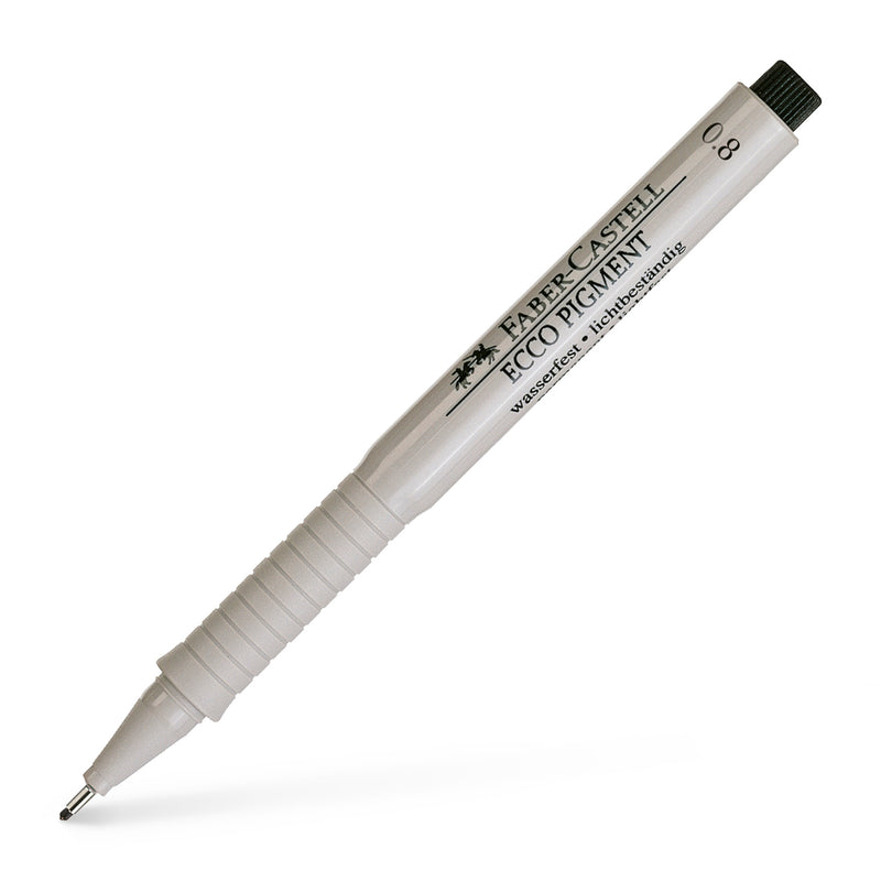 Ecco Pigment Pen, Black - 0.8mm